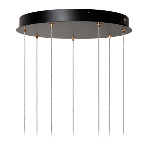Lucide BERLIANE - Suspension - Ø 39 cm - LED Dim. - 7x4W 2700K - Avec module LED remplaçable - Transparent | Essential - détail 3